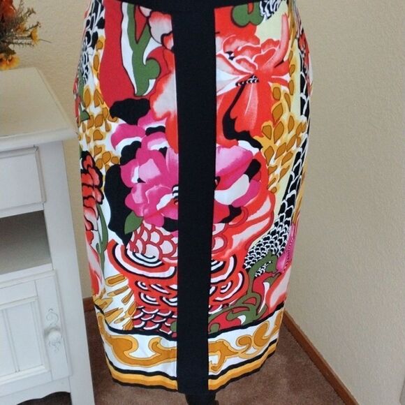 Joseph Ribkoff Bright Floral Dress - Picture 3 of 10